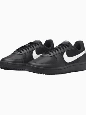 Nike Field General Black Sneakers with Silver/metalic Swoosh 7W or 5.5Y